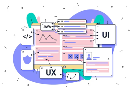 Illustration of UI and UX APP Development