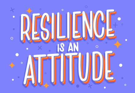 Illustration of Resilience: Lettering