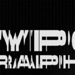 Advanced Typography inscription on black background