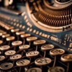 an old typewriter with metal typebars