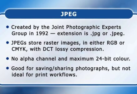 Definition of JPEG image format