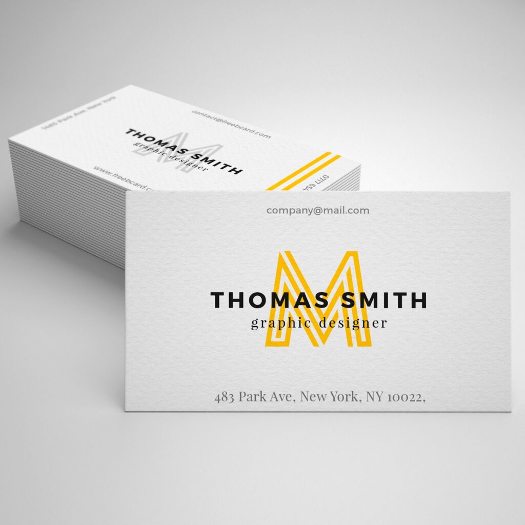 Example of business card design