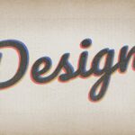 design typography represented in a vintage font