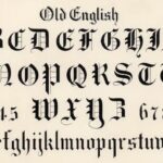 Old English calligraphy fonts