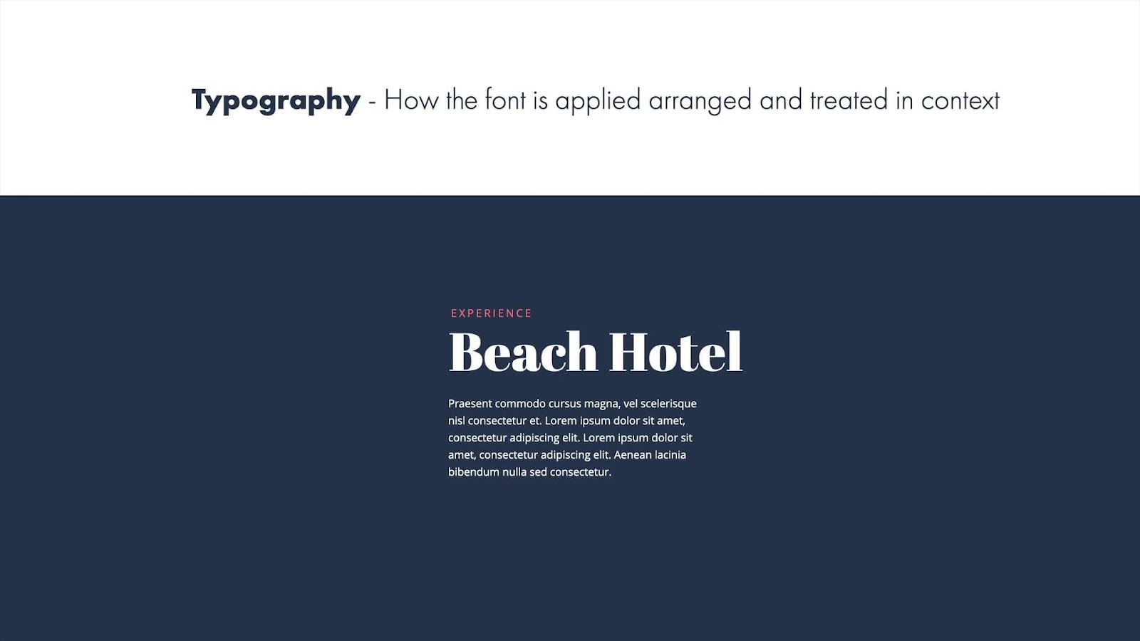 Example of typography
