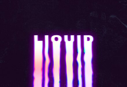 liquid typography font concept
